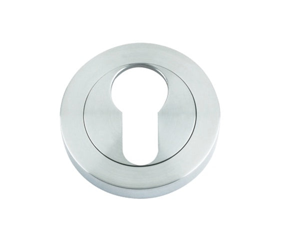 ZOO HARDWARE STANZA EURO PROFILE ESCUTCHEON SATIN CHROME - ZPZ001SC (SOLD IN SINGLES)