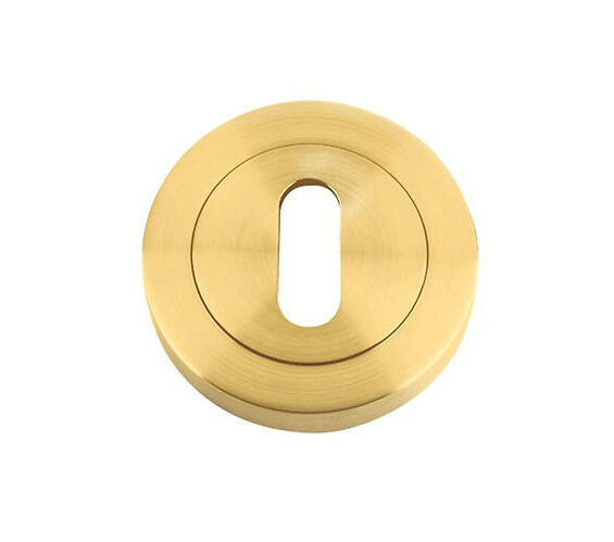 ZOO HARDWARE STANZA STANDARD PROFILE ESCUTCHEON FAVO SATIN BRASS - ZPZ002-FSB (SOLD IN SINGLES)
