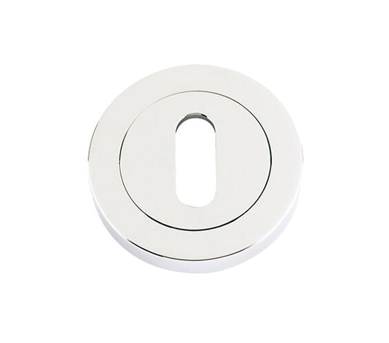 ZOO HARDWARE STANZA STANDARD PROFILE ESCUTCHEON POLISHED NICKEL - ZPZ002PN (SOLD IN SINGLES)