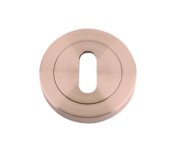ZOO HARDWARE STANZA STANDARD PROFILE ESCUTCHEON TUSCAN ROSE GOLD - ZPZ002-TRG (SOLD IN SINGLES)