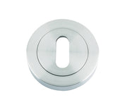 ZOO HARDWARE STANZA STANDARD PROFILE ESCUTCHEON SATIN CHROME - ZPZ002SC (SOLD IN SINGLES)