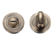 ZOO HARDWARE STANZA BATHROOM TURN & RELEASE, FLORENTINE BRONZE - ZPZ004FB