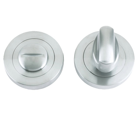 ZOO HARDWARE STANZA BATHROOM TURN & RELEASE, SATIN CHROME - ZPZ004SC