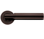 ZOO HARDWARE STANZA MILAN LEVER ON ROUND ROSE ETNA BRONZE - ZPZ030‑ETB (SOLD IN PAIRS)