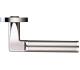 ZOO HARDWARE STANZA MILAN LEVER ON ROUND ROSE  DUAL FINISH POLISHED NICKEL & SATIN STAINLESS STEEL - ZPZ030PNSS (SOLD IN PAIRS)