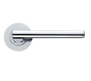 ZOO HARDWARE STANZA VENICE LEVER ON ROUND ROSE POLISHED CHROME – ZPZ070CP (SOLD IN PAIRS)