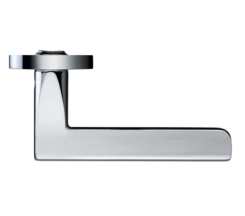 ZOO HARDWARE STANZA VENICE LEVER ON ROUND ROSE POLISHED CHROME – ZPZ070CP (SOLD IN PAIRS)