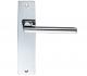 ZOO HARDWARE STANZA VENICE DOOR HANDLES ON BACKPLATE POLISHED CHROME - ZPZ071CP (SOLD IN PAIRS)