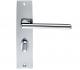 ZOO HARDWARE STANZA VENICE DOOR HANDLES ON BACKPLATE POLISHED CHROME - ZPZ071CP (SOLD IN PAIRS)