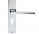 ZOO HARDWARE STANZA VENICE DOOR HANDLES ON BACKPLATE POLISHED CHROME - ZPZ071CP (SOLD IN PAIRS)