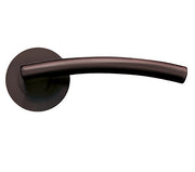 ZOO HARDWARE STANZA AMALFI LEVER ON ROUND ROSE  ETNA BRONZE - ZPZ080‑ETB (SOLD IN PAIRS)