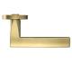 ZOO HARDWARE STANZA AMALFI LEVER ON ROUND ROSE  FAVO SATIN BRASS - ZPZ080‑FSB (SOLD IN PAIRS)