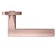 ZOO HARDWARE STANZA AMALFI LEVER ON ROUND ROSE  TUSCAN ROSE GOLD - ZPZ080‑TRG (SOLD IN PAIRS)