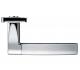 ZOO HARDWARE STANZA AMALFI DOOR HANDLES ON BACKPLATE  POLISHED CHROME - ZPZ081CP (SOLD IN PAIRS)