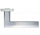 ZOO HARDWARE STANZA AMALFI DOOR HANDLES ON BACKPLATE  SATIN CHROME - ZPZ081SC (SOLD IN PAIRS)