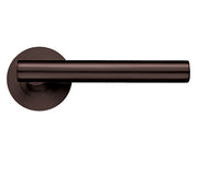 ZOO HARDWARE STANZA LUCCA LEVER ON ROUND ROSE  ETNA BRONZE - ZPZ090‑ETB (SOLD IN PAIRS)