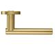 ZOO HARDWARE STANZA LUCCA LEVER ON ROUND ROSE  FAVO SATIN BRASS - ZPZ090‑FSB (SOLD IN PAIRS)
