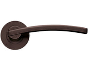 ZOO HARDWARE STANZA ADRIA LEVER ON ROUND ROSE  ETNA BRONZE  ZPZ100‑ETB (SOLD IN PAIRS)