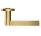 ZOO HARDWARE STANZA ADRIA LEVER ON ROUND ROSE  FAVO SATIN BRASS - ZPZ100‑FSB (SOLD IN PAIRS)