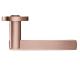ZOO HARDWARE STANZA ADRIA LEVER ON ROUND ROSE  TUSCAN ROSE GOLD - ZPZ100‑TRG (SOLD IN PAIRS)
