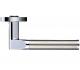 ZOO HARDWARE STANZA VENUS LEVER ON ROUND ROS DUAL FINISH POLISHED CHROME & SATIN CHROME - ZPZ120CPSS (SOLD IN PAIRS)