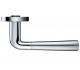 ZOO HARDWARE STANZA SATURN LEVER ON ROUND ROSE  DUAL FINISH SATIN CHROME & POLISHED CHROME - ZPZ130SCCP (SOLD IN PAIRS)