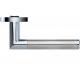 ZOO HARDWARE STANZA LUNA LEVER ON ROUND ROSE  DUAL FINISH POLISHED CHROME & SATIN STAINLESS STEEL - ZPZ170CPSS (SOLD IN PAIRS)