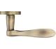 ZOO HARDWARE STANZA LINCOLN LEVER ON ROUND ROSE  FLORENTINE BRONZE - ZPZ240FB (SOLD IN PAIRS)