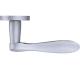 ZOO HARDWARE STANZA LINCOLN LEVER ON ROUND ROSE SATIN CHROME - ZPZ240SC (SOLD IN PAIRS)
