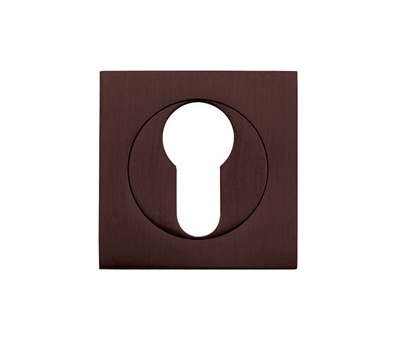 ZOO HARDWARE STANZA SQUARE EURO PROFILE ESCUTCHEON ETNA BRONZE - ZPZSQ001-ETB (SOLD IN SINGLES)