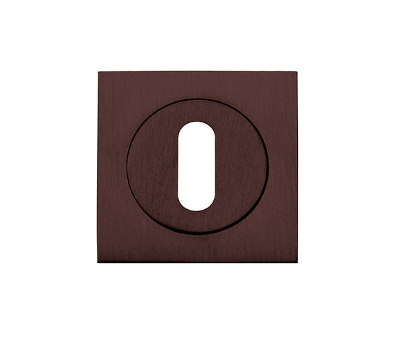 Zoo Hardware Stanza Square Standard Profile Escutcheon, Etna Bronze - ZPZSQ002-ETB (Sold in Singles)