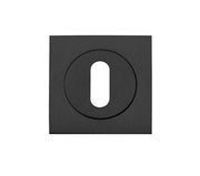 Zoo Hardware Stanza Square Standard Profile Escutcheon, Oscuro Matt Black - ZPZSQ002-OMB (Sold in Singles)