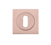 Zoo Hardware Stanza Square Standard Profile Escutcheon, Tuscan Rose Gold - ZPZSQ002-TRG (Sold in Singles)