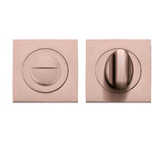 ZOO HARDWARE STANZA SQUARE BATHROOM TURN & RELEASE, TUSCAN ROSE GOLD - ZPZSQ004-TRG (SOLD IN SINGLES)