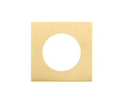 ZOO HARDWARE SPARE SQUARE SCREW ON ROSE PACK (FOR ZPZ HANDLES), FAVO SATIN BRASS - ZPZSQSR-FSB