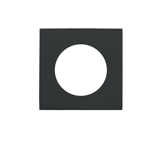 ZOO HARDWARE SPARE SQUARE SCREW ON ROSE PACK (FOR ZPZ HANDLES), OSCURO MATT BLACK - ZPZSQSR-OMB