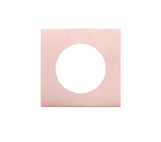 ZOO HARDWARE SPARE SQUARE SCREW ON ROSE PACK (FOR ZPZ HANDLES), TUSCAN ROSE GOLD - ZPZSQSR-TRG