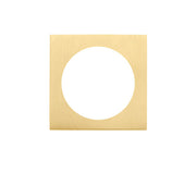 ZOO HARDWARE SPARE SCREW ON ROSE PACK (FOR ZPZ TURN & RELEASE), FAVO SATIN BRASS - ZPZSQSRT-FSB