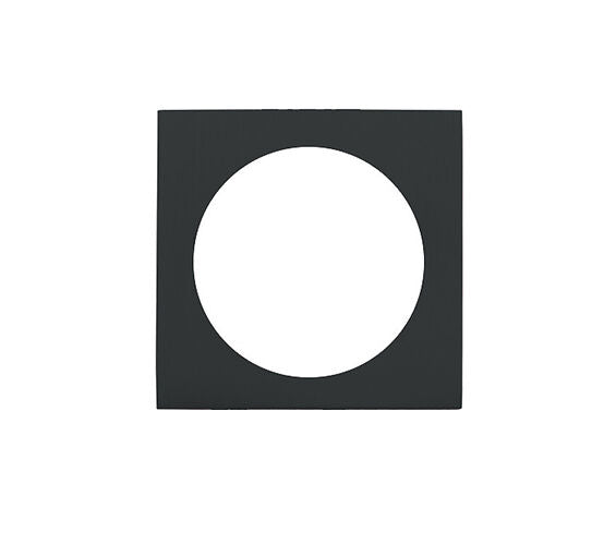 ZOO HARDWARE SPARE SCREW ON ROSE PACK (FOR ZPZ TURN & RELEASE), OSCURO MATT BLACK - ZPZSQSRT-OMB