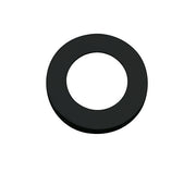 ZOO HARDWARE SPARE ROUND SCREW ON ROSE PACK (FOR ZPZ HANDLES), OSCURO MATT BLACK - ZPZSR-OMB
