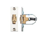 ZOO HARDWARE ADJUSTABLE ROLLER LATCH (76MM), POLISHED NICKEL - ZRL76PN
