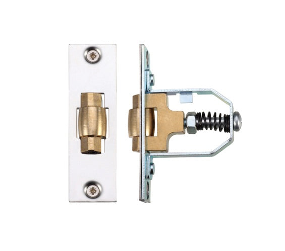 ZOO HARDWARE ADJUSTABLE ROLLER LATCH (76MM), POLISHED STAINLESS STEEL - ZRL76PSS