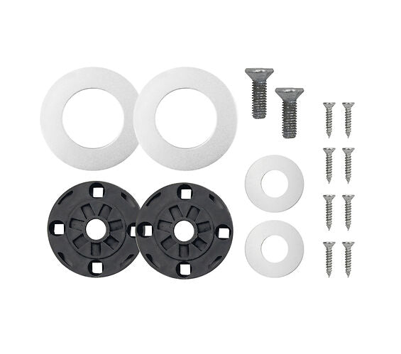 ZOO HARDWARE SPARE ALUMINIUM PUSH ON ROSE PACK (FOR ZOO ALUMINIUM PULL HANDLES), SATIN ALUMINIUM - ZRP05SA (SOLD IN PAIRS)