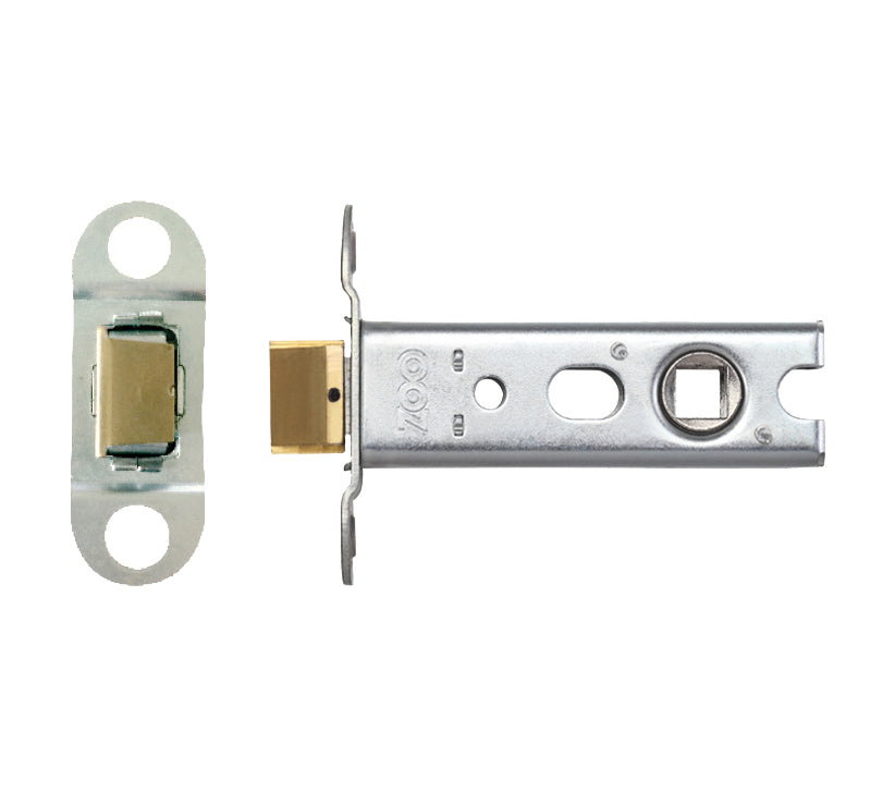ZOO HARDWARE DOUBLE SPRUNG TUBULAR LATCHES (BOLT THROUGH) - STAINLESS STEEL FINISH