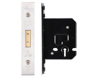ZOO HARDWARE 3 LEVER DEAD LOCK (67.5MM OR 79.5MM) - SATIN STAINLESS STEEL