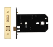 ZOO HARDWARE HORIZONTAL BATHROOM LOCK (127MM OR 152MM) - PVD STAINLESS BRASS
