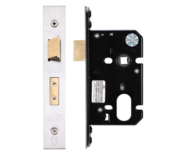 ZOO HARDWARE OVAL SASH LOCK (67.5MM OR 79.5MM) - SATIN STAINLESS STEEL