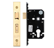 ZOO HARDWARE EURO SASH LOCK (67.5MM OR 79.5MM) - PVD STAINLESS BRASS