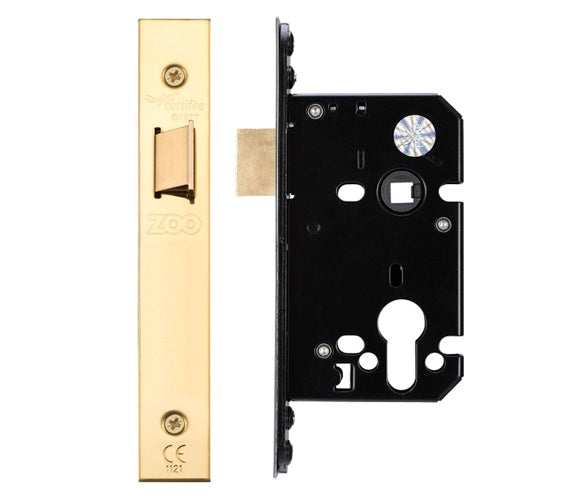 ZOO HARDWARE UPRIGHT LATCH (67.5MM OR 79.5MM) - PVD STAINLESS BRASS