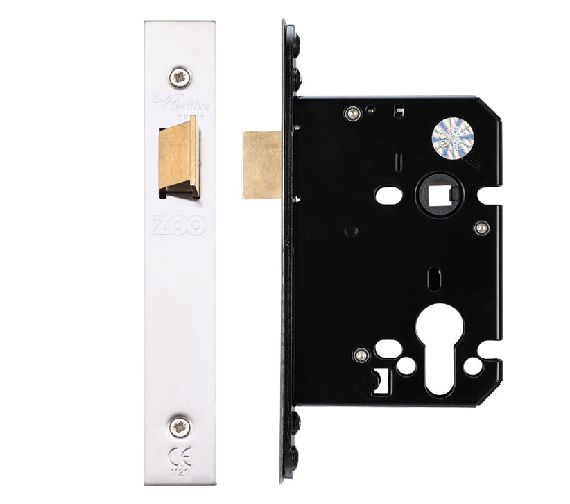 ZOO HARDWARE UPRIGHT LATCH (67.5MM OR 79.5MM) - SATIN STAINLESS STEEL